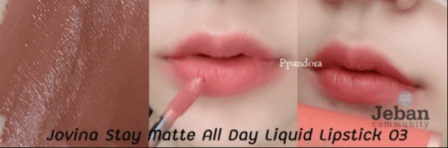 Jovina Stay Matte All Day Liquid Lipstick 03