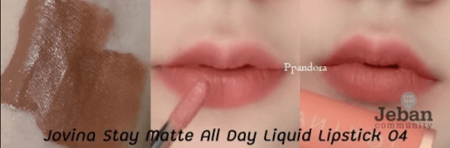 Jovina Stay Matte All Day Liquid Lipstick 04