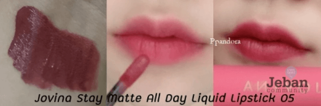 Jovina Stay Matte All Day Liquid Lipstick 05