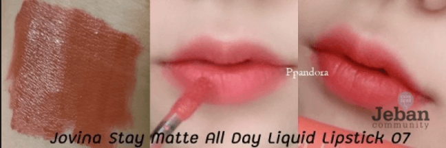 Jovina Stay Matte All Day Liquid Lipstick 07