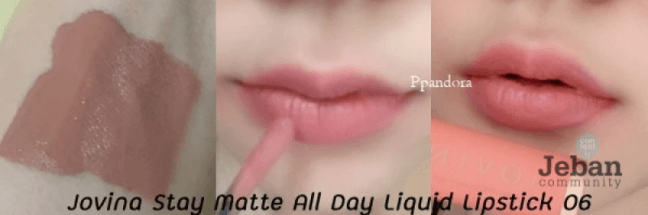 Jovina Stay Matte All Day Liquid Lipstick 06