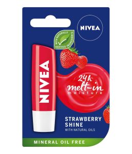 รีวิวลิปบาล์ม Nivea Fruity Shine กลิ่น Strawberry - toplips