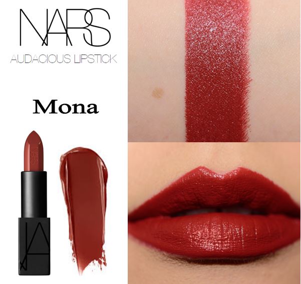ลิปสติกสีเชอร์รี่ NARS Audacious Lipstick สี Mona - Toplips